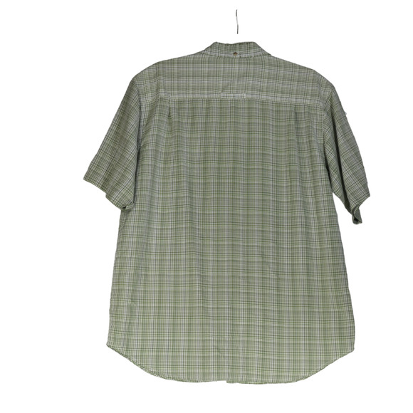 The North Face Shirt Mens Medium Green Button Pocket Intentionally Distressed - Picture 9 of 15